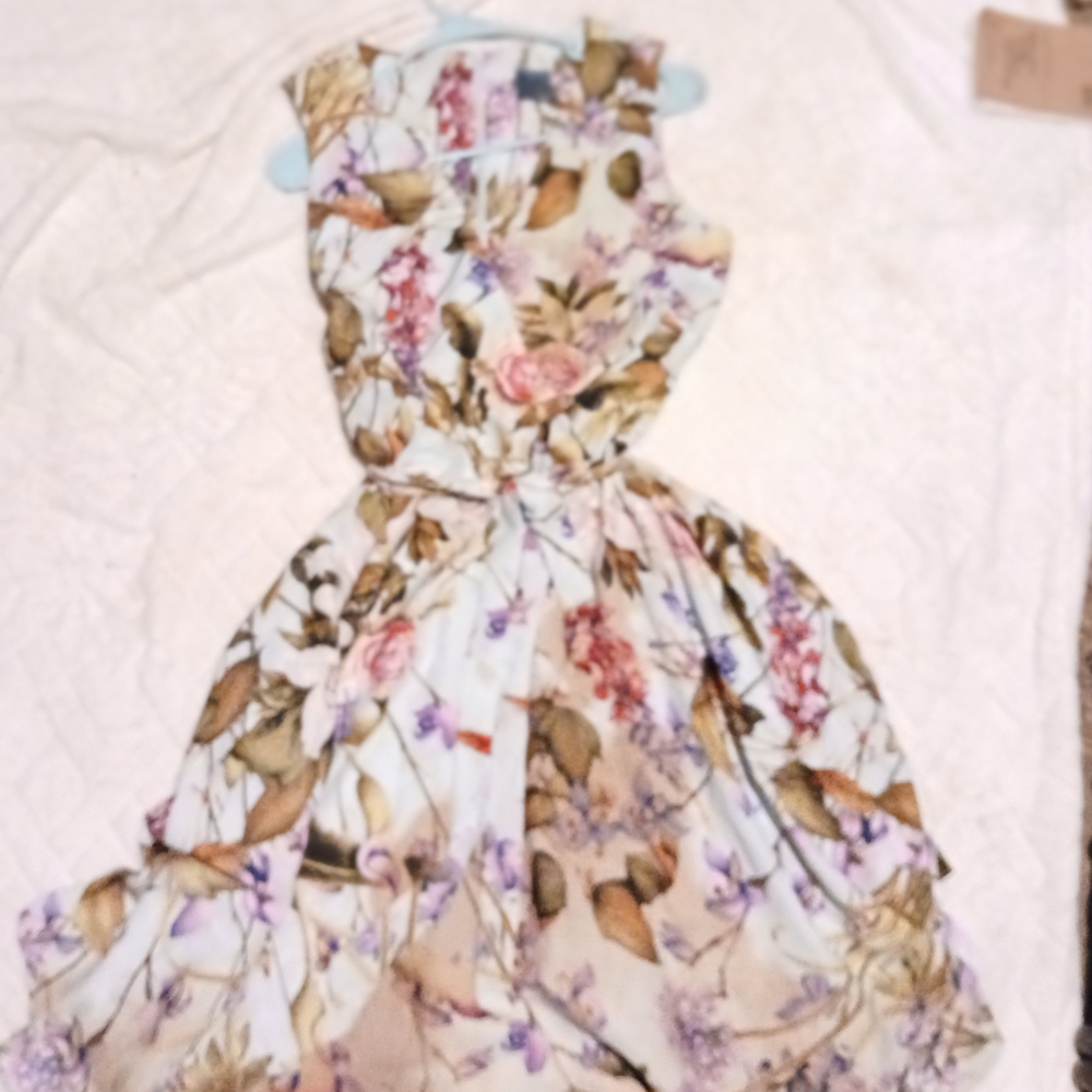 Pink and Purple High Low Sundress for Wedding Guest